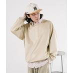 tシャツ スウェードライクポンチプルオーバー メンズ