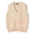 ベスト ジレ SHIPS Colors:「手洗い可能」フリンジ ベスト レディース