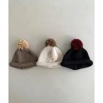  вязаная шапка вязаная шапка [ Bambin /bon van ]bai цвет pompon есть roll вязаная шапка Kids ребенок мужчина девочка 