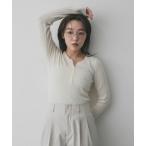 ニット セーター 「洗濯可」シシュウヘンリーネックミニケーブルセーター レディース