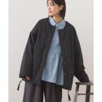 ダウンコート ダウンジャケット 中綿ダウンステッチレスサイドZIPハーフコート レディース