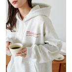 ショッピング裏起毛 tシャツ 「ユニセックス/WEB限定」ミニ刺繍ロゴ裏起毛フーディ レディース メンズ