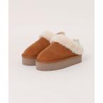 ブーツ ALGY スリッポンデザイン 厚底 ミュール ムートンブーツ キッズ 子供 女の子