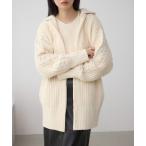 ショッピングカーデ カーディガン マットモールフードトッパーカーデ レディース