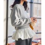ブラウス シャツ 「 選べる2ネックtype 」 シアーバルーンペプラムトップス レディース