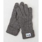 手袋 5本指 3柄編み ニットグローブ 手袋 ダイレクトタッチ仕様 レディース