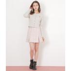 スカート 千鳥ツイードタイトミニスカート