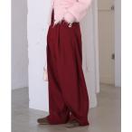 パンツ タックワイドパンツ レディース