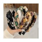 カチューシャ 「88eighty-eight」チェックリボンツイストヴィンテージ カチューシャ「import」(MA)