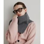 ネックウォーマー スヌード リブスヌード レディース