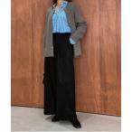 パンツ 「happy_acoaco select」スエードライク 2タックワイドパンツ レディース