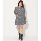 スカート カットツイードミニスカート