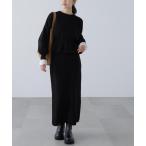 ワンピース ペプラムニットセットアップ