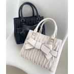 ショッピングリボン ショルダーバッグ バッグ 「WEB限定アイテム」クラシカルスクエアリボンバッグ レディース