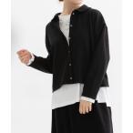 カーディガン Rondeアクリルウールポンチカットソー レディース