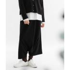 パンツ アクリルウールポンチサルエルパンツ レディース