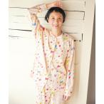 ショッピング綿100 パジャマ ルームウェア 綿100%(本体)　あったか　パジャマ　長袖　長ズボン レディース