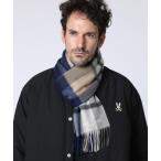 マフラー カシミヤ チェックマフラー メンズ
