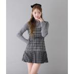 ワンピース リボンプリーツミニキャミワンピース