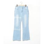 「URBAN RESEARCH DOORS」 ブーツカットデニムパンツ 38 ライトインディゴブルー レディース