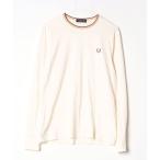 「FRED PERRY」 長袖カットソー M ナチュラル レディース
