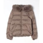 ショッピング毛皮 「green label relaxing」 ダウンジャケット 40 グリーン レディース