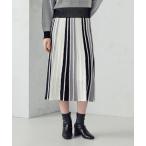 ショッピングコムサ スカート マルチストライプ配色ニットスカート / セットアップ対応