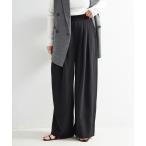 スラックス パンツ 「追加3」「WEB限定」ウォッシャブル / タックワイドパンツ レディース