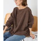 ショッピングドルマン ニット セーター 「WEB限定追加」ベビーアルパカmixドルマンニュアンスプルオーバー レディース