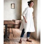 「soulberry」 半袖ワンピース 4L オフホワイト レディース