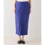 「IENA」 タイトスカート 36 ブルー レディース