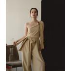 「mideal」 オールインワン FREE ベージュ レディース