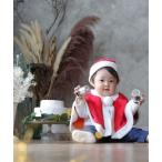 ショッピングサンタ ポンチョ (KE)ユニセックス イベント用 サンタ ベビー 赤ちゃん クリスマス ポンチョ ケープ 服 衣装 ベビー服 コスプレ キッズ 子供服 男の