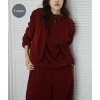 ベスト ジレ 「別注」THOUSAND MILE×URBAN RESEARCH　KNIT FREECE ZIP VEST レディース