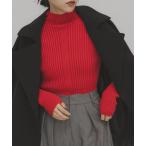 ショッピングニット ニット セーター illi　ランダムRIBハイネックニット レディース