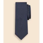 ショッピングネクタイ ネクタイ シルク／コットン　２トーンフラワー　ジャカードタイ