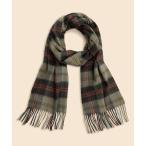 マフラー カシミヤ　ハンティングプレイド　マフラー メンズ