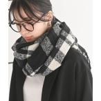 ストール マフラー 起毛チェック大判ストール レディース