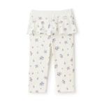 パンツ 「スマイル/防汚加工」フリルカットロングパンツ キッズ 子供服 女の子