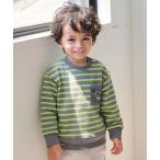 トレーナー  電車胸ポケットボーダートレーナー キッズ 子供服 男の子