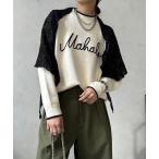 ショッピングセーター ニット セーター 「WEB限定」コード刺繍ロゴニットトップス レディース