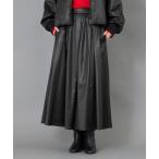 スカート 「CAST COLON」タックギャザーサテンスカート