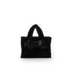 ショッピングサマンサタバサ ハンドバッグ ワンポイントリボン ファーバッグ