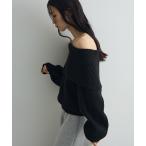 ニット セーター オフショルダーニット レディース