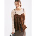 ショッピングキャミソール キャミソール ベロアレースキャミソール