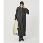 ショッピングマキシ丈 ワンピース ハーフジップ スリットワンピース