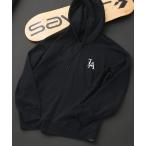 パーカー 「SAVIER：サビアー」LA ロゴ刺繍 ショート丈 フルジップパーカー 「セットアップ可能」 メンズ レディース