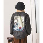 ショッピングnixon トレーナー スウェット 「BRUDDA SHARK/ブラダシャーク」バックプリント 和柄刺繍 スウェットトレーナー メンズ レディース