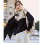 ニット セーター ウールカシミヤ カラーブロック バルキー ニット レディース