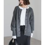 ショッピングオートミール カーディガン ラグランスリーブニットカーディガン レディース